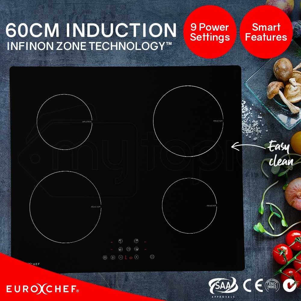 EuroChef 60cm 4 Zone Electric Induction Cooktop