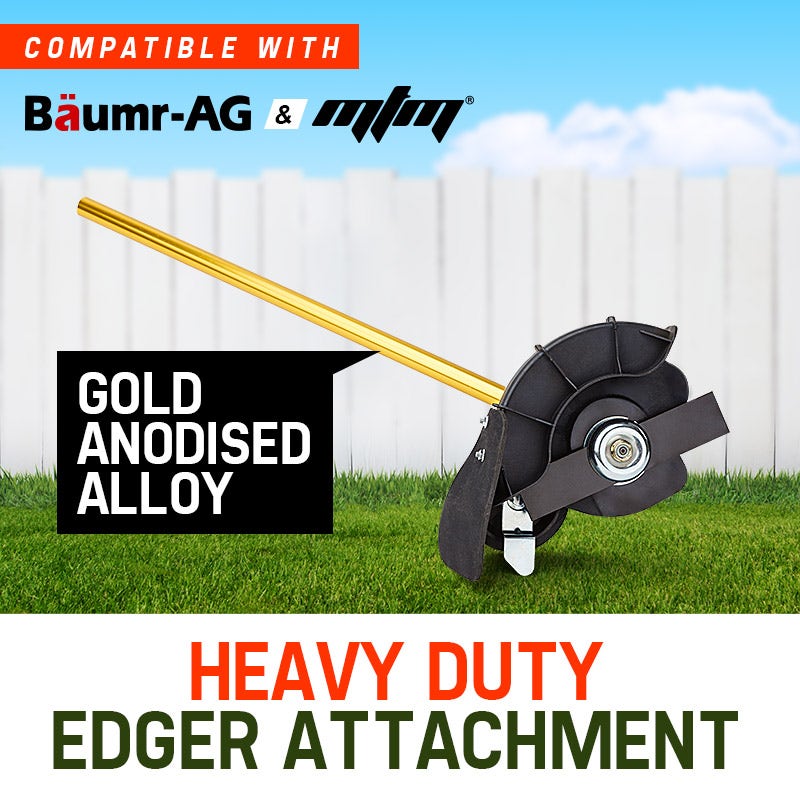 Baumr-AG Grass Edger Attachment Pole Garden Trimmer Brushcutter Lawn Edge