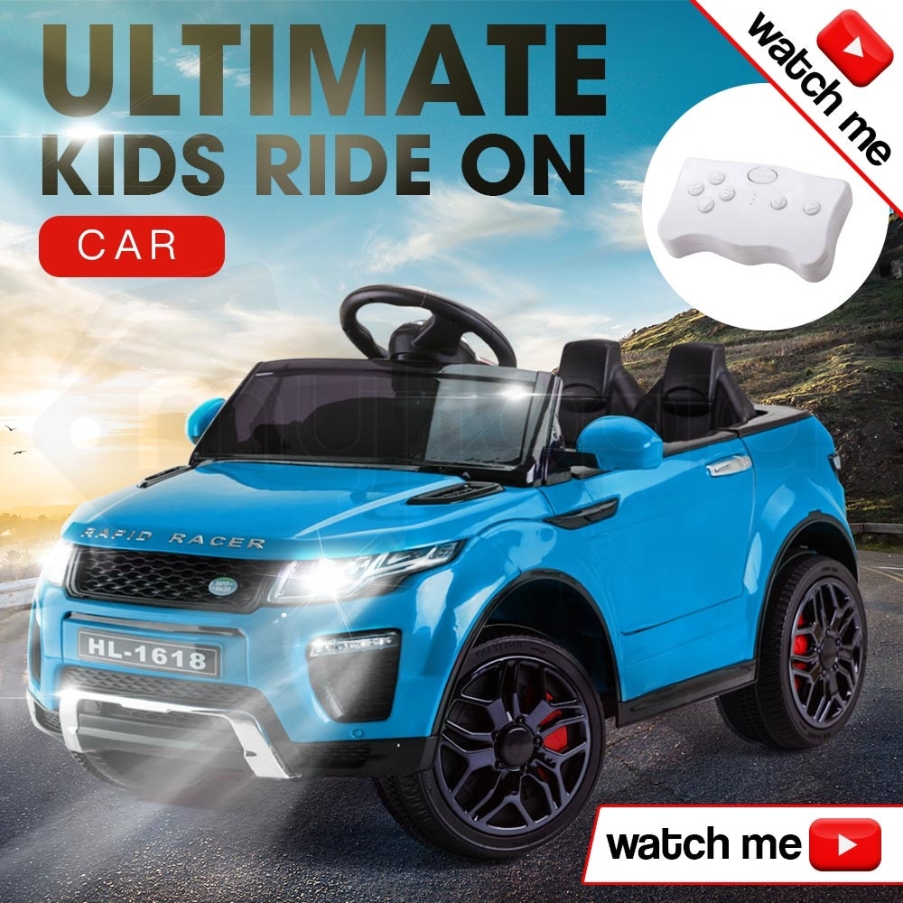ROVO KIDS Ride-On Car Electric Battery Childrens Toy Powered w/ Remote 12V Blue