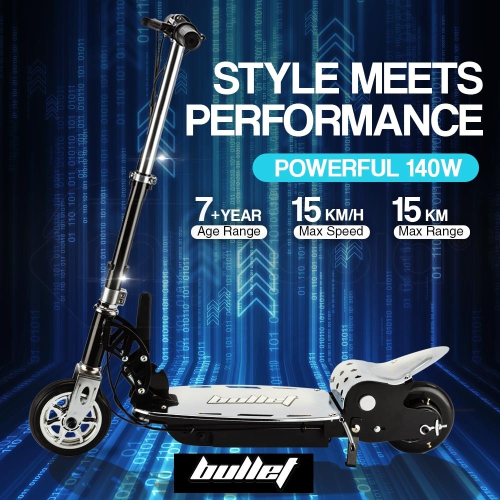 BULLET TRZ Electric Scooter 140W Adjustable and Foldable for both Adults / Kids