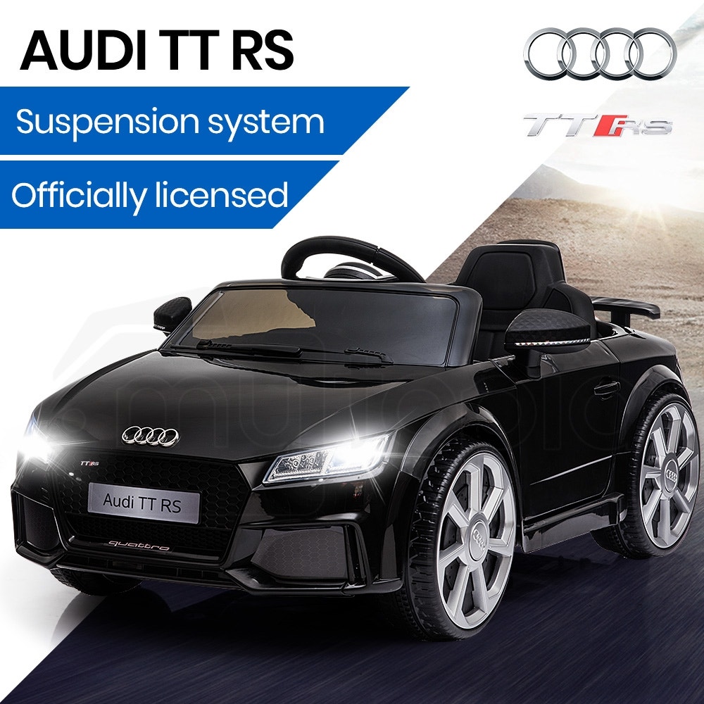 AUDI TT RS Licensed Electric Kids Ride On Car Battery Powered 12V - Black