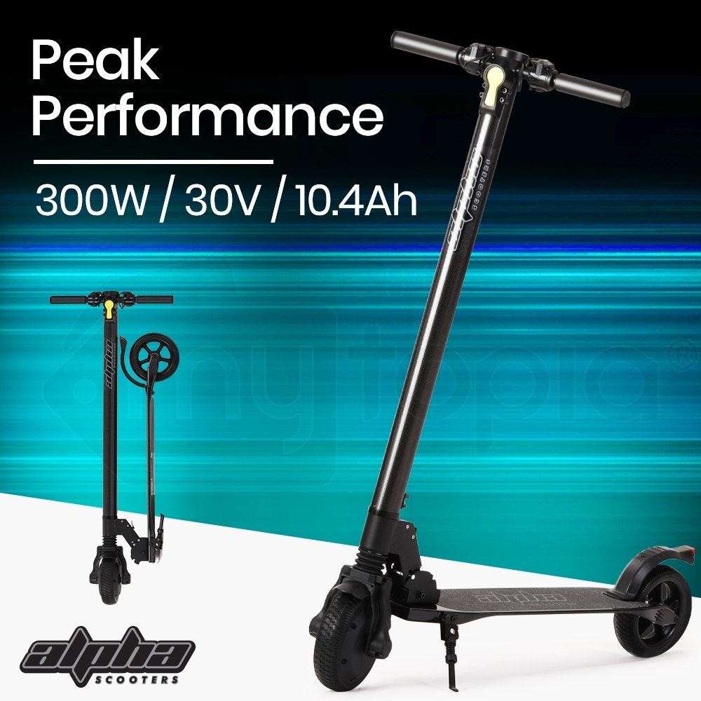 ALPHA 300W 10.4Ah Folding Carbon Electric Scooter