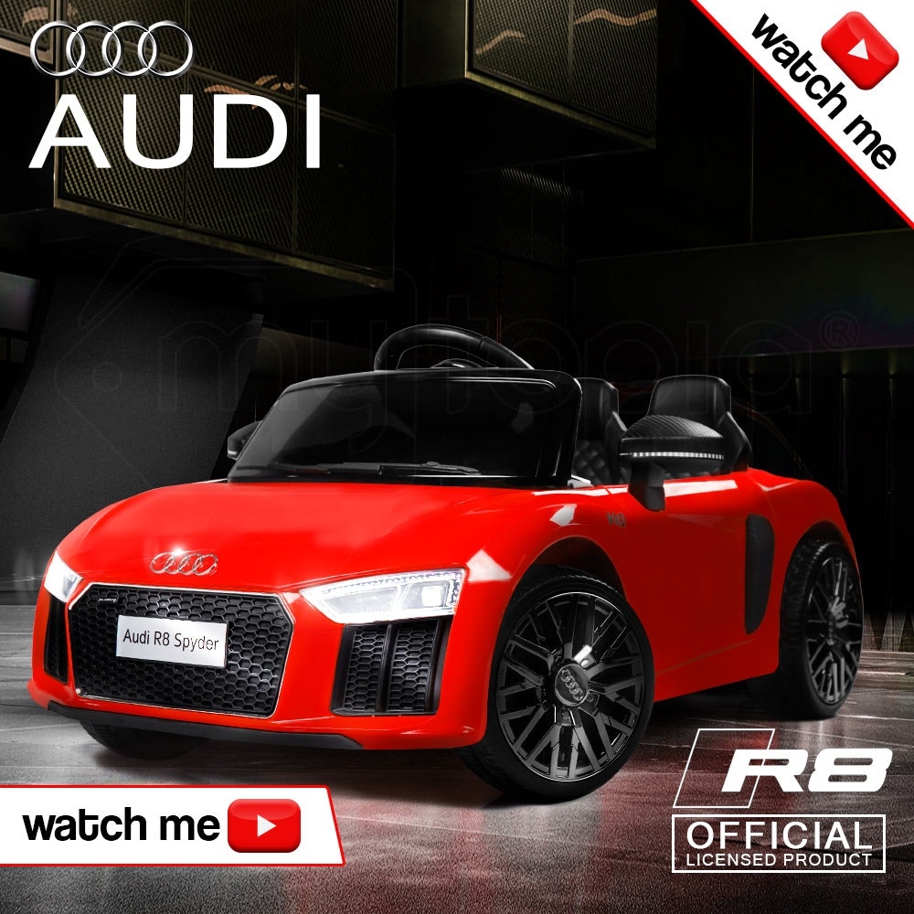Kids Ride-On Car Licensed AUDI R8 SPYDER Battery Electric Toy Remote 12V Red