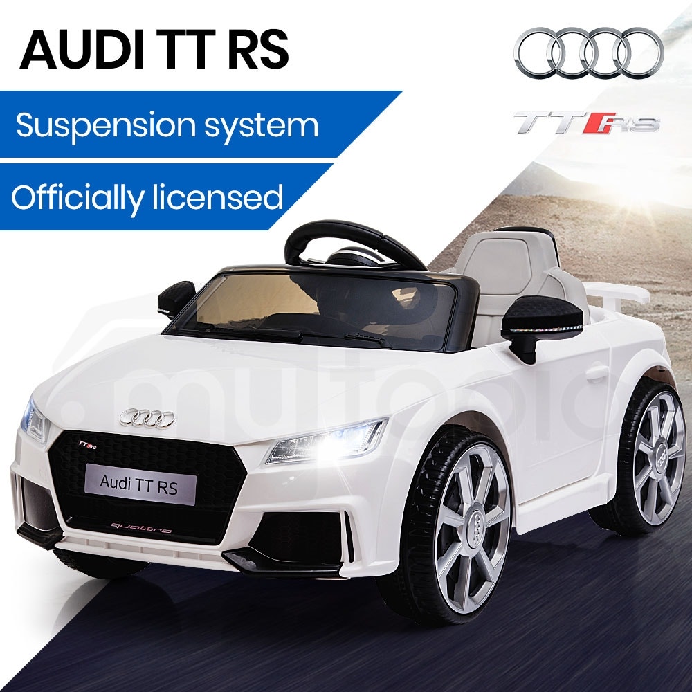 AUDI TT RS Licensed Electric Kids Ride On Car Battery Powered 12V - White